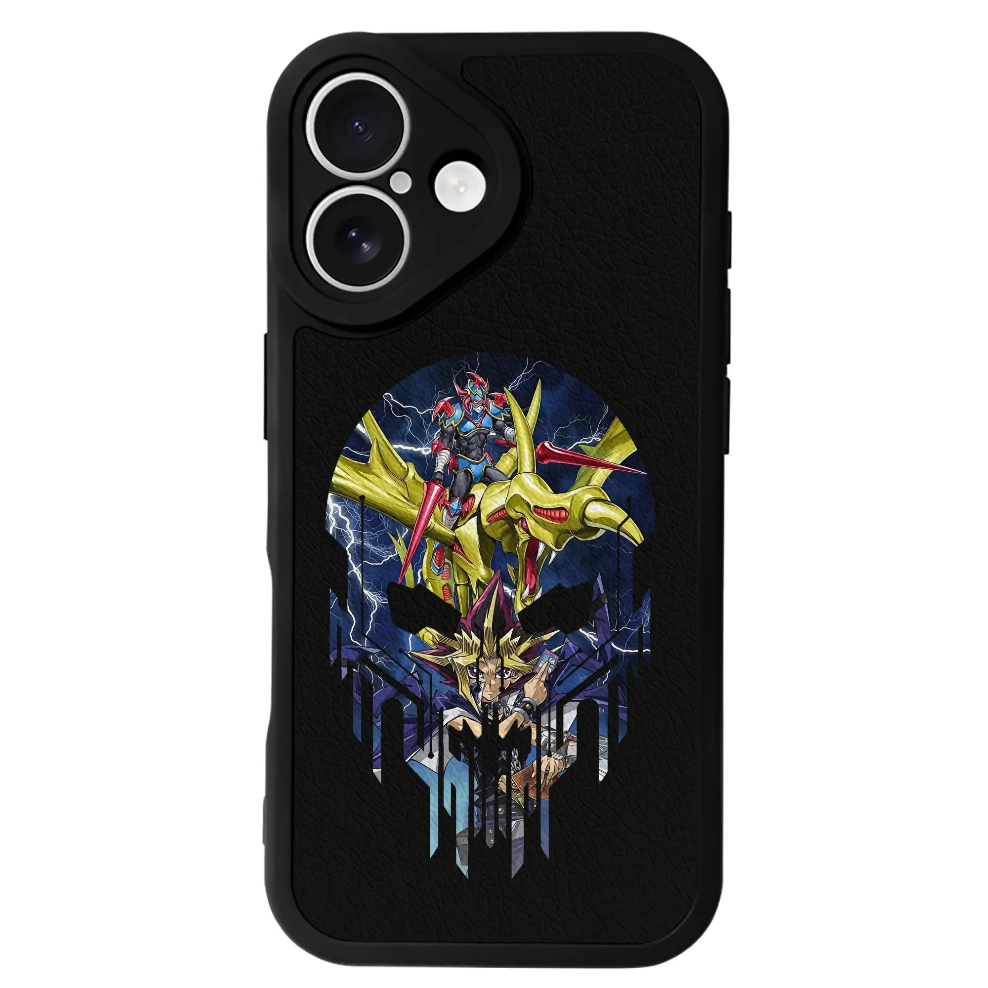 遊☆戯☆王 グッズ,武藤遊戯 - IPhone 16シリーズ対応 ・ シリコンスマホケース ・ レザー調 ・ 高精度フィット ・ 耐衝撃 ・ ワイヤレス充電対応 ・ 精密カット